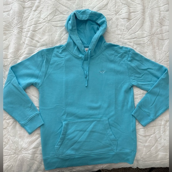 Hollister Aqua Hoodie Size Medium, Gently Worn - Picture 2 of 4
